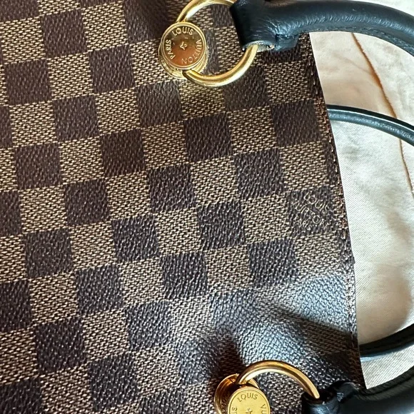 Louis Vuitton Riverside Damier Ebene Satchel Shoulder Bag - Picture 15 of 17